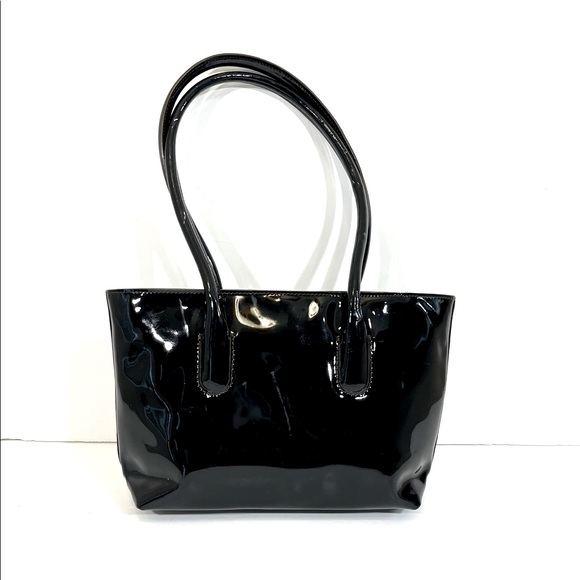 FURLA Black Patent Leather Shoulder Handbag - Picture 3 of 8